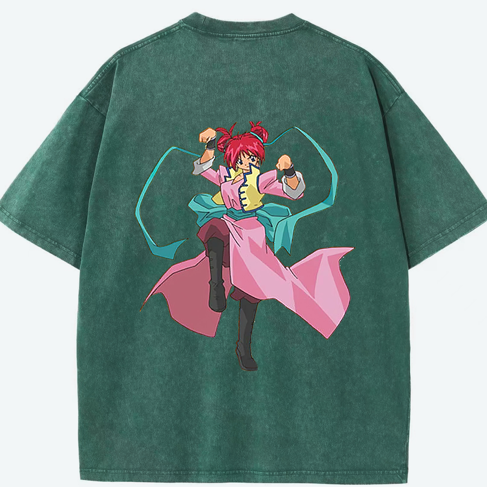 （画像用） 遊☆戯☆王 Yu-Gi-Oh! 綿100% ヴィンテージ風 半袖Tシャツ（背面プリント）